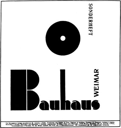 Plakat dla Bauhausu (druk) autorstwa German School