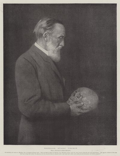 Profesor Rudolf Virchow (lito) autorstwa German School