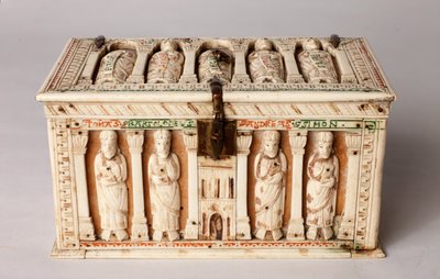 Relikwiarz, Kolonia, Niemcy, ok.1150 (drewno i kość słoniowa) autorstwa German School