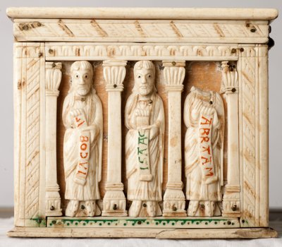 Relikwiarz, Kolonia, Niemcy, ok.1150 (drewno i kość słoniowa) autorstwa German School