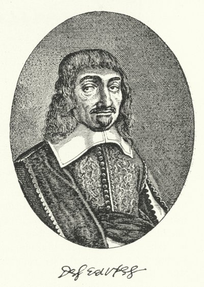 Rene Descartes, francuski filozof (grafika) autorstwa German School