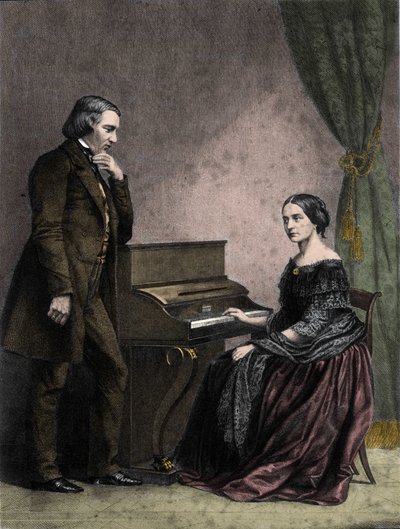 Robert i Clara Schumann, niemieccy muzycy autorstwa German School