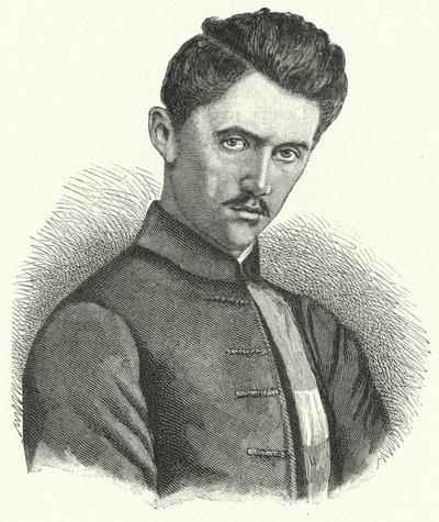 Sandor Petofi, węgierski poeta autorstwa German School