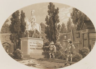 Scena z Don Giovanniego Wolfganga Amadeusza Mozarta autorstwa German School
