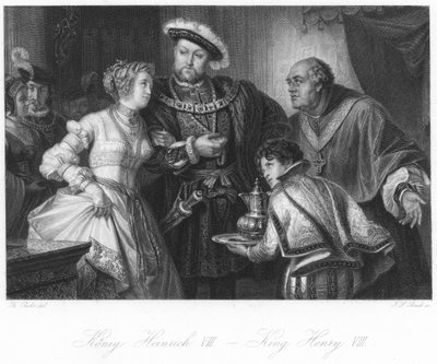 Scena z Henryka VIII autorstwa German School