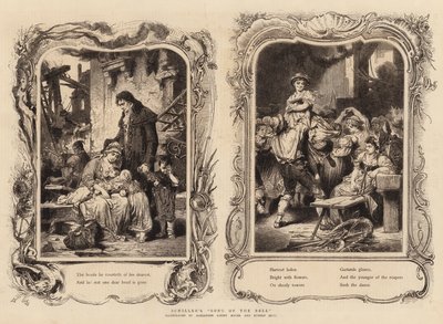 „Pieśń dzwonka” Schillera (rycina) autorstwa German School