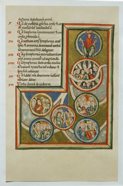 " Scivias " autorstwa niemieckiej zakonnicy i mistyczki Hildegardy von Bingen ... autorstwa German School