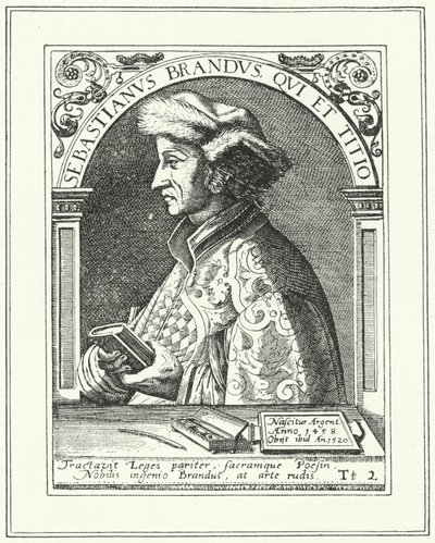 Sebastian Brant, niemiecki humanista i satyryk (grafika) autorstwa German School