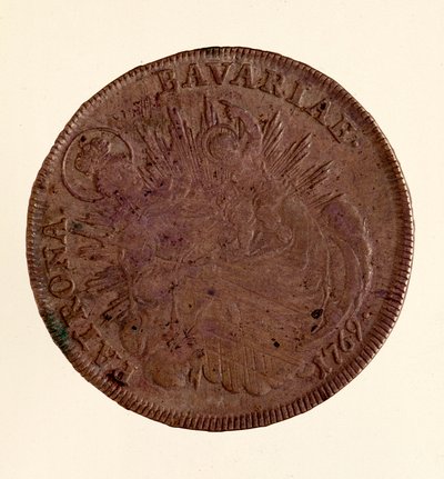 Srebrny talar Maksymiliana III Józefa Bawarskiego (1727-1777) 1769 Śr. 4,1 cm Neapol, muzeum archeologiczne autorstwa German School