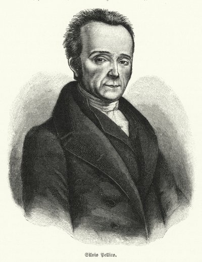 Silvio Pellico, włoski poeta, dramaturg i patriota autorstwa German School
