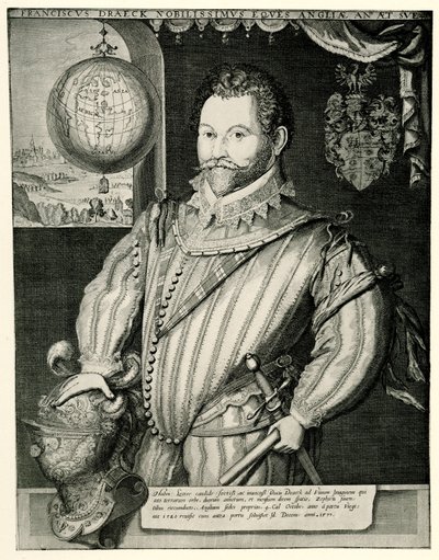 Sir Francis Drake autorstwa German School