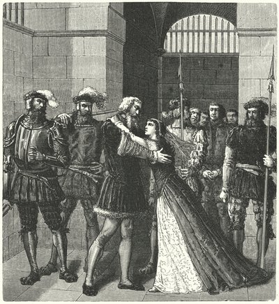 Sir Thomas More żegna się z córką przed egzekucją autorstwa German School