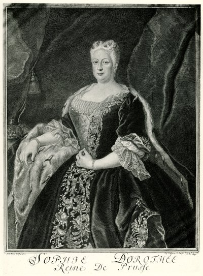 Sophie Dorothea, królowa Prus (1687-1757) (fototyp) autorstwa German School