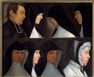 Studia postulantek i nowicjuszek Zakonu Benedyktynek (Zakon Benedyktynek) Malarstwo szkoły niemieckiej XIX wieku. Roanne, musee Joseph Dechelette - Studia postulantów zakonnych i nowicjuszy Zakonu Św. autorstwa German School