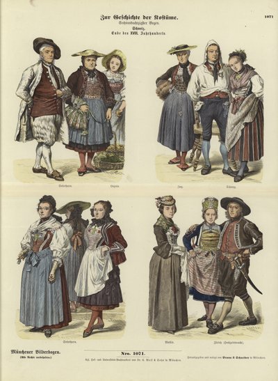 Stroje szwajcarskie, koniec XVIII wieku autorstwa German School
