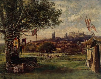 Następstwa święta św. Jana, scena 5 z „Die Meistersinger” Richarda Wagnera autorstwa German School
