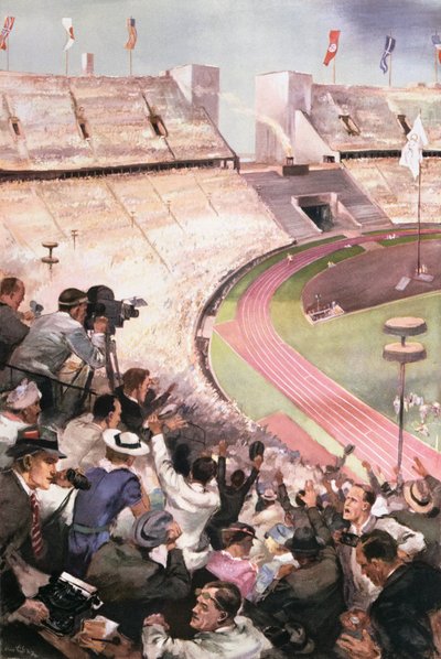 Igrzyska Olimpijskie w Berlinie, z Berliner Illustrierte Zeitung, 1936 autorstwa German School