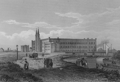 Szpital Bethanien, Berlin (grawer na stali) autorstwa German School