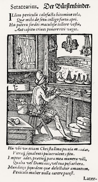 The Bristle Maker, wydana przez Hartmana Schoppera autorstwa German School