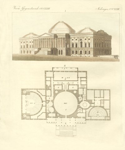 Kapitol Stanów Zjednoczonych w Waszyngtonie (kolorowy grawerunek) autorstwa German School