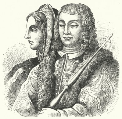 Monarchowie katoliccy, Izabela I Kastylii i Ferdynand II Aragoński (grafika) autorstwa German School