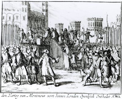 Egzekucja księcia Monmouth i Buccleuch (1649-85) (rycina) autorstwa German School