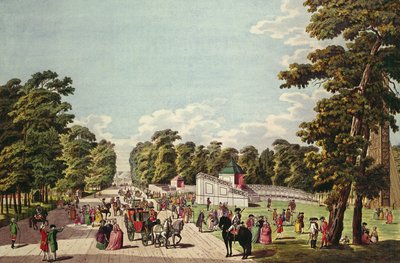 Miejsce Fajerwerków, Prater (akwatinta) autorstwa German School