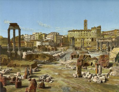 Forum, Rzym (chromolitografia) autorstwa German School