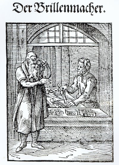 The Glasses Maker, wyd. Hartman Schopper autorstwa German School