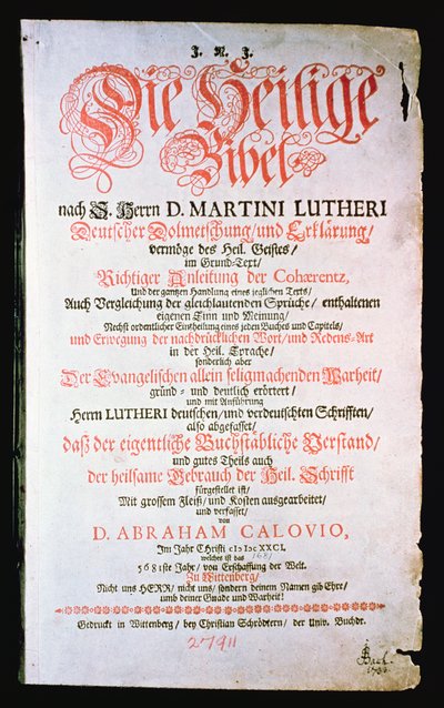 Pismo Święte, tom. I., 1681 autorstwa German School