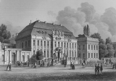 Pałac Królewski w Berlinie (staloryt) autorstwa German School