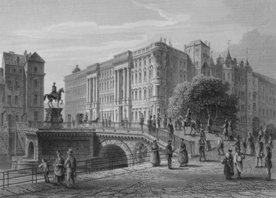 Pałac Królewski w Berlinie (staloryt) autorstwa German School