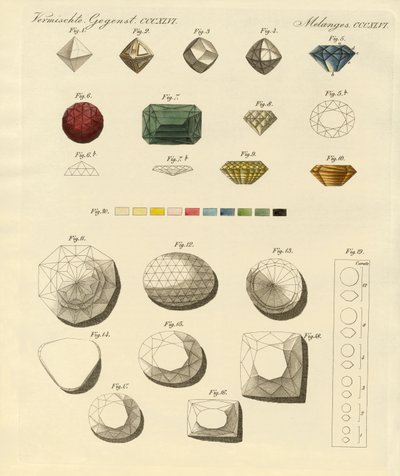Diament (kolorowy grawer) autorstwa German School