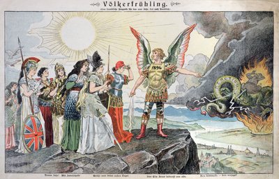 Mieszkańcy Europy w okresie wiosennym, 1896 r. autorstwa German School
