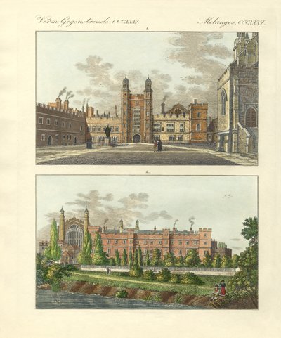 Szkoła Eton (kolorowy grawerunek) autorstwa German School