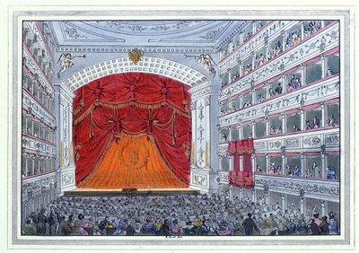 Theater am Karntnertor Wiedeń (akwatinta) autorstwa German School
