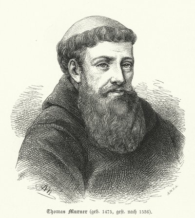 Thomas Murner, niemiecki satryryk, poeta i tłumacz (grafika) autorstwa German School