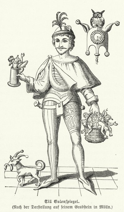 Do Eulenspiegel (grawerowanie) autorstwa German School