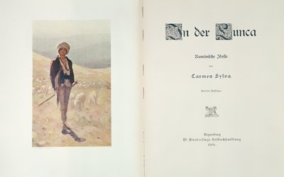 Strona tytułowa powieści In der Lunca Carmen Sylvy, wydanej w Ratyzbonie 1906 autorstwa German School