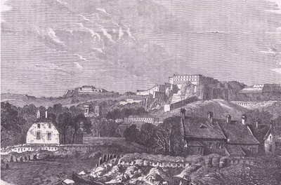 Widok Belfort, Cassells History of the War between France and Germany opublikowany przez Cassell and Company Limited, c.1890 (lito) autorstwa German School