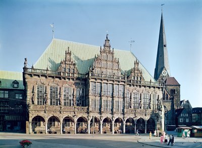 Widok ratusza, wybudowany 1405-09 autorstwa German School