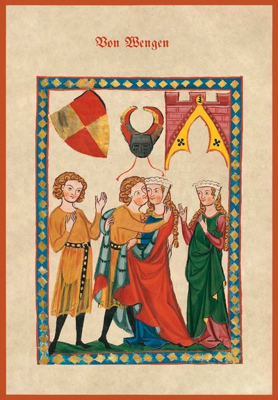 Von Wengen, kopia f.300r z Codex Manesse autorstwa German School