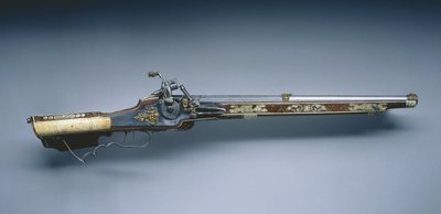 Karabin z blokadą kół, 1618 autorstwa German School