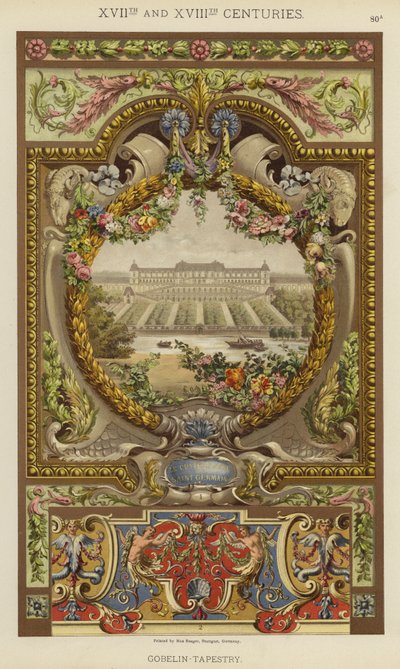 XVII i XVIII wiek, Gobelin-Gobelin (kolor lito) autorstwa German School