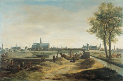 Nowe fortyfikacje dla Haarlemu autorstwa Gerrit Adriaenszoon Berckheyde