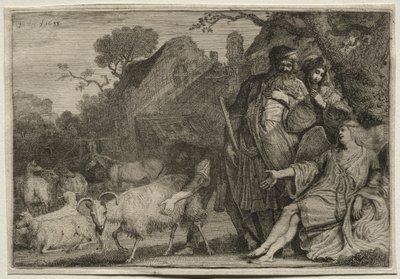 Anioł przepowiada narodziny syna Abrahama, 1638. autorstwa Gerrit Claesz. Bleker