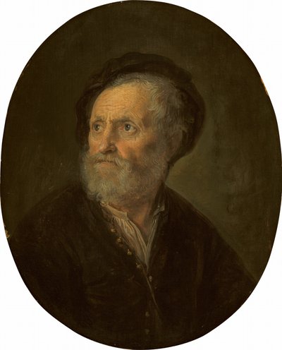 Popiersie brodatego mężczyzny, ok. 1930 r. 16421645. autorstwa Gerrit Dou