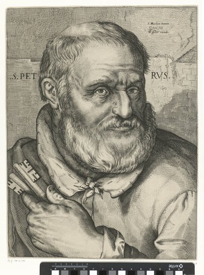 Apostoł Piotr Święty Piotr autorstwa Gerrit Gauw