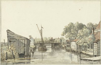 Widok Ringdijk na Schulpbrug, patrząc w stronę Utrechtu Amstel autorstwa Gerrit Lamberts