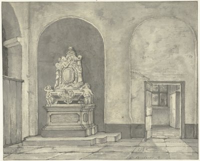 Pomnik nagrobny Balth. Fredericus von Stosch w Janskerku w Utrechcie autorstwa Gerrit Lamberts